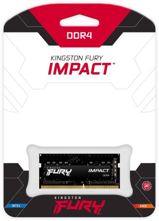 Оперативная память Kingston FURY Impact 16GB DDR4 SODIMM PC4-25600 KF432S20IB/16 [KF432S20IB/16]