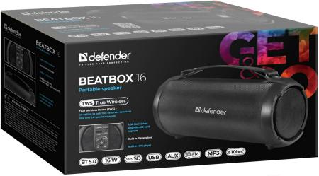 Беспроводные и портативные колонки Defender Beatbox 16 [65216]