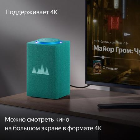 Беспроводные и портативные колонки Яндекс Станция Макс (с хабом умного дома Zigbee, бирюзовый) [YNDX-00053TRQ]
