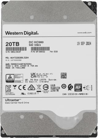 Жесткие диски WD Ultrastar DC HC560 20TB WUH722020BL5204 [WUH722020BL5204]