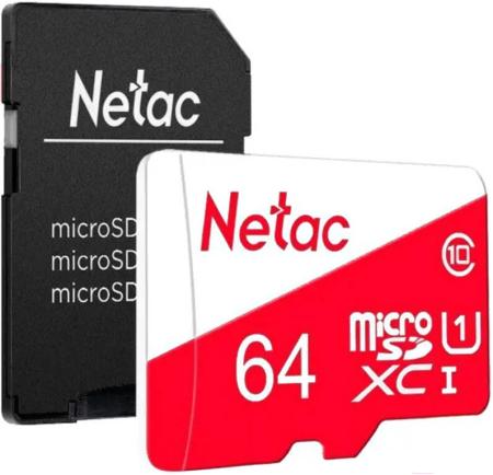Карты памяти Netac microSDXC NT02P500ECO-064G-R [NT02P500ECO-064G-R]