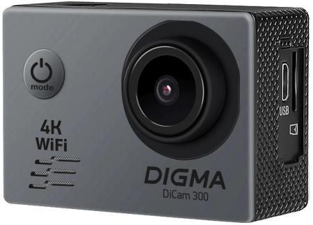 Экшен-камеры Digma DiCam 300 (серый) [1143221]