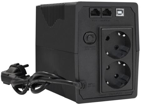Источники бесперебойного питания ExeGate BNB-850.LED.AVR.EURO.RJ.USB EP285474RUS [EP285474RUS]