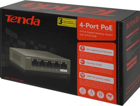 Коммутаторы Tenda TEG1105P-4-63W