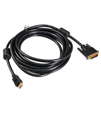 Кабели, адаптеры, разветвители Buro HDMI-19M-DVI-D-5M