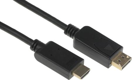 Кабели, адаптеры, разветвители Buro BHP-DPP-HDMI-3 (3 м, черный) [BHP-DPP-HDMI-3]