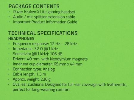 Наушники и гарнитуры Razer Kraken X Lite [RZ04-02950100-R381]