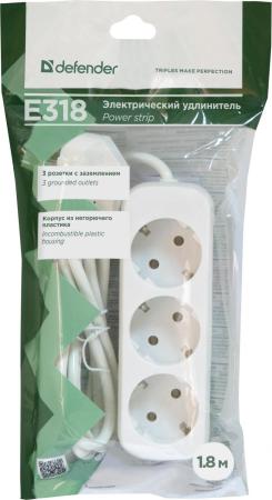 Стабилизаторы, сетевые фильтры, удлинители Defender E318 [99221] [99221]