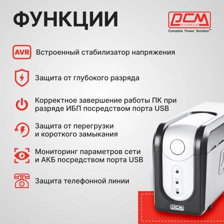 Источники бесперебойного питания Powercom Imperial IMP-625AP
