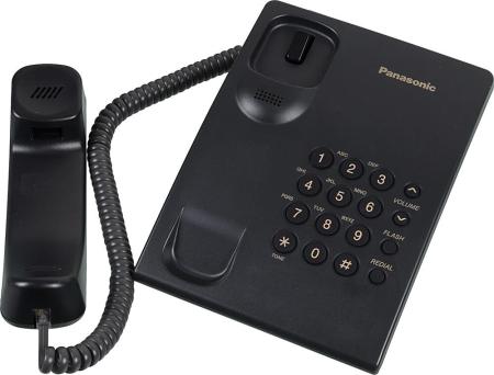 Проводные телефоны Panasonic KX-TS2350RUB (черный) [KX-TS2350RUB]