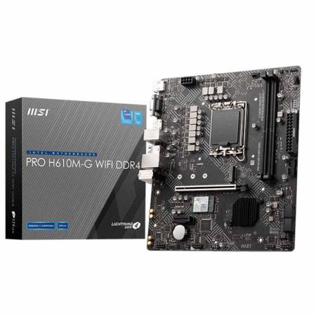 Материнские платы MSI PRO H610M-G WiFi DDR4
