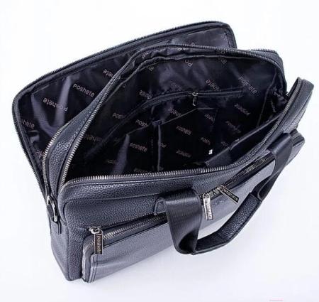 Женские и мужские сумки Poshete 249-8132-18-BLK (черный) [249-8132-18-BLK]