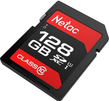 Карты памяти Netac SDXC 128GB U1/C10 Netac P600 [NT02P600STN-128G-R]