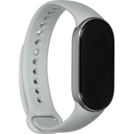 Умные часы и браслеты Xiaomi Smart Band 10 M2459B1 (серебристый, с белым силиконовым ремешком, международная версия) [BHR07PSGL]