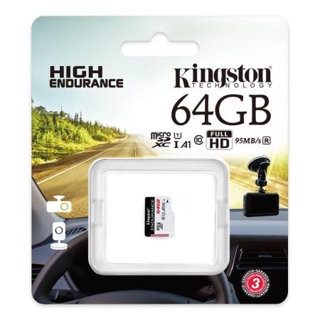 Карты памяти Kingston High Endurance microSDXC 64GB [SDCE/64GB]