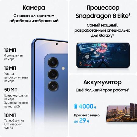 Мобильные телефоны Samsung Galaxy S25 SM-S931B 12GB/128GB (синий) [SM-S931BDBBCAU]