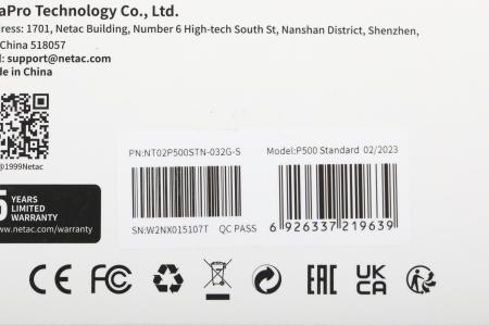 Карты памяти Netac P500 Standard 32GB NT02P500STN-032G-S [NT02P500STN-032G-S]