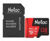 Карты памяти Netac P500 Extreme Pro 128GB NT02P500PRO-128G-R + адаптер [NT02P500PRO-128G-R]
