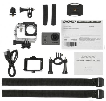 Экшен-камеры Digma DiCam 300 (серый) [1143221]