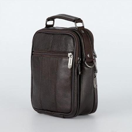 Женские и мужские сумки Poshete 252-8301-DBW (коричневый) [252-8301-DBW]