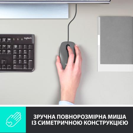 Мыши Logitech M100 (черный, обновленный дизайн) [910-006652]