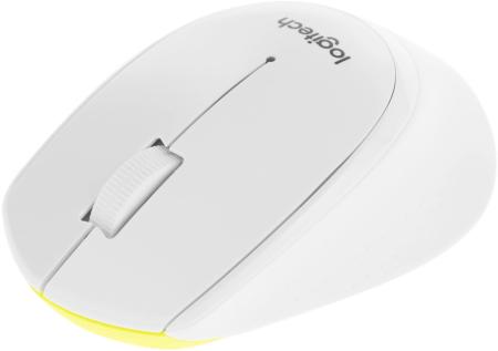 Мыши Logitech M330 Silent Plus (белый/желтый) [910-004926]