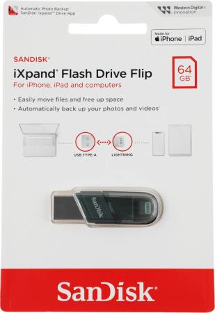 USB Flash SanDisk iXpand Flip 64GB [SDIX90N-064G-GN6NN]
