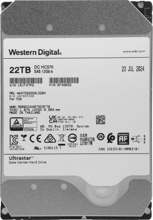 Жесткие диски WD Ultrastar DC HC570 22TB WUH722222AL5204 [WUH722222AL5204]