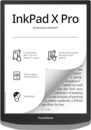 Электронные книги PocketBook InkPad X Pro Mist Grey [PB1040D-M-WW]