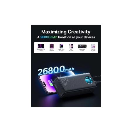 Портативные зарядные устройства Baseus Amblight Digital Display Fast Charge Power Bank 65W 26800mAh (черный) [P10022402113-00]