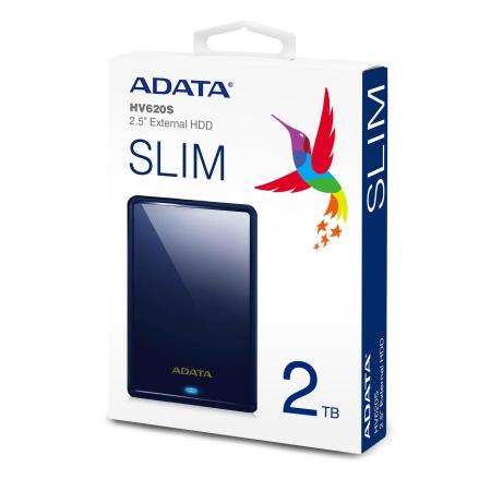 Внешние накопители ADATA HV620S AHV620S-1TU31-CBL 1TB (синий) [AHV620S-1TU31-CBL]