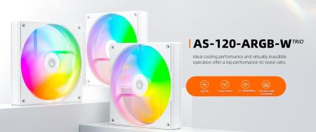 Системы охлаждения ID-Cooling AS-120-ARGB-W Trio [AS-120-ARGB-W TRIO]