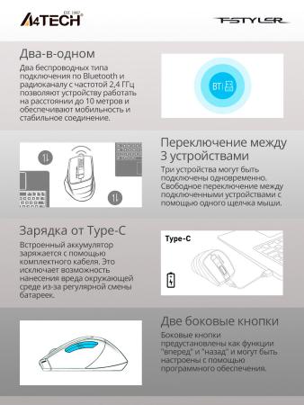 Мыши A4Tech Fstyler FB35C (зеленый)