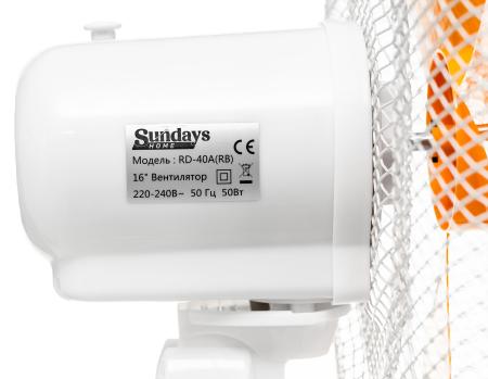 Вентиляторы и охладители воздуха Sundays Home RD-40A (оранжевый)