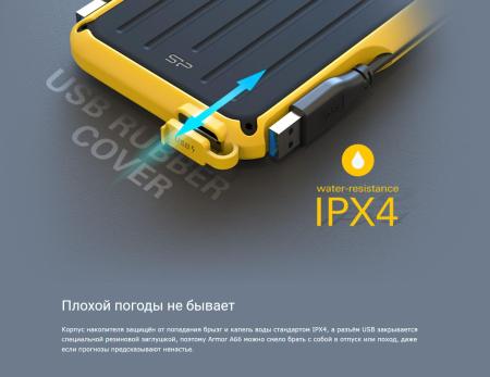Внешние накопители Silicon-Power Armor A66 1TB SP010TBPHD66SS3B [SP010TBPHD66SS3B]