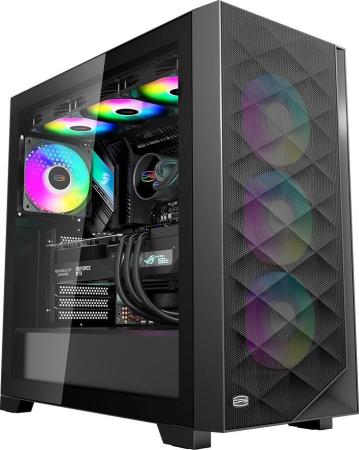 Корпуса PCCooler C3D510 ARGB (черный) [C3D510-BKP3-GL, 6940526106944]