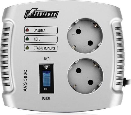 Стабилизаторы, сетевые фильтры, удлинители Powerman AVS 500C
