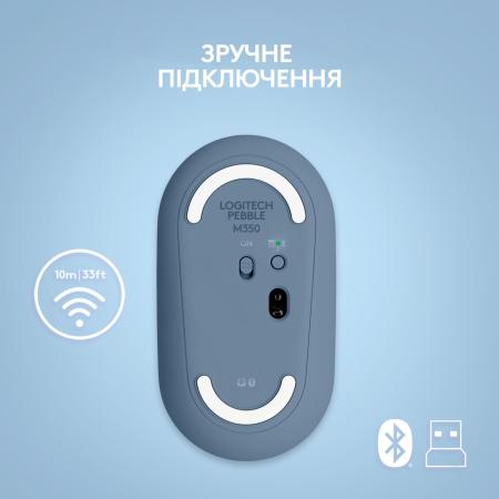 Мыши Logitech M350 Pebble (темно-синий) [910-006753]