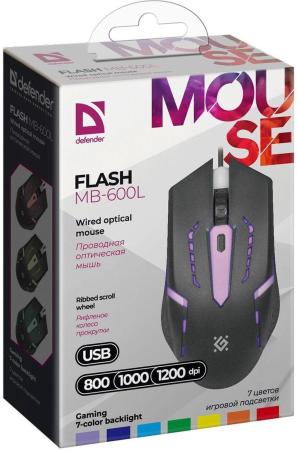 Мыши Defender Flash MB-600L [52600]