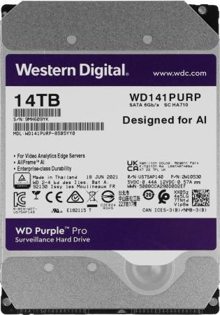 Жесткие диски WD Purple Pro 14TB WD141PURP [WD141PURP]