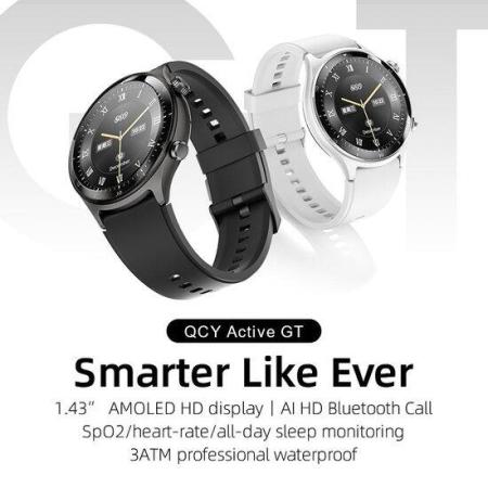 Умные часы и браслеты QCY Watch Active GT (серебристый)