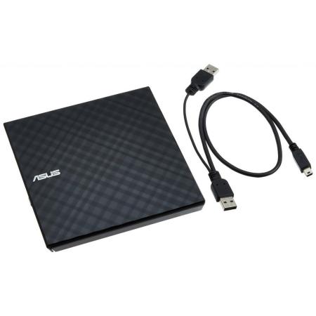 Оптические приводы ASUS SDRW-08D2S-U Lite (черный) [90-DQ0435-UA221KZ]
