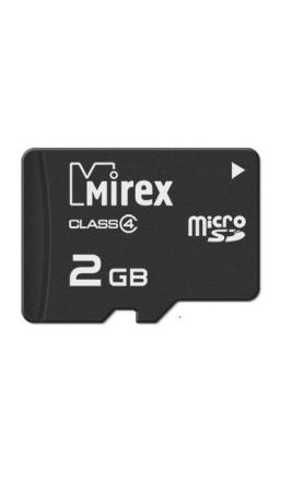 Карты памяти Mirex microSD (Class 4) 2GB (13612-MCROSD02) [13612-MCROSD02]