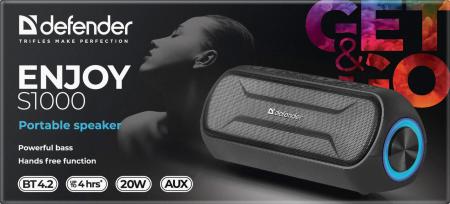 Беспроводные и портативные колонки Defender Enjoy S1000 (черный) [65688]