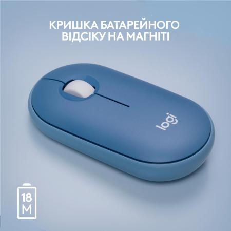 Мыши Logitech M350 Pebble (темно-синий) [910-006753]