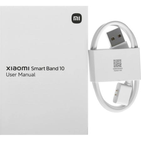 Умные часы и браслеты Xiaomi Smart Band 10 M2459B1 (черный, с черным силиконовым ремешком, международная версия) [BHR07PYGL]
