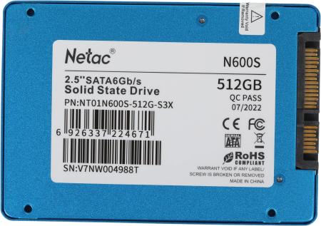 SSD Netac N600S 512GB [NT01N600S-512G-S3X]