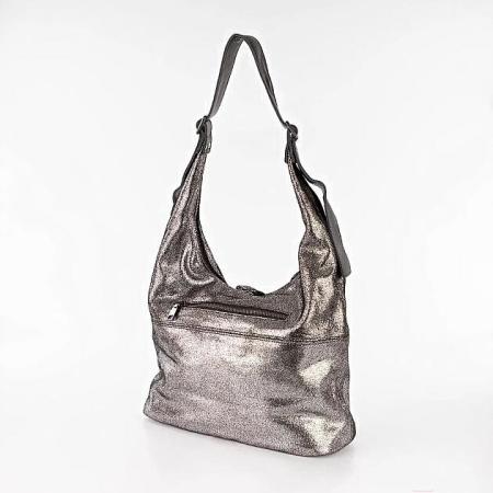 Женские и мужские сумки Poshete 857-6356-W009-DSV (серебристый) [857-6356-W009-DSV]