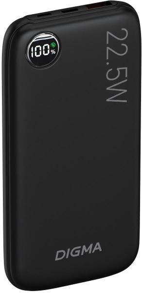 Портативные зарядные устройства Digma DGPF10B 10000mAh (черный) [DGPF10B22PBK, 1928827]