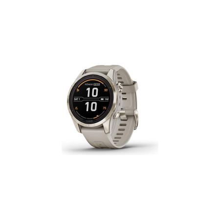 Умные часы и браслеты Garmin Fenix 7S Pro Sapphire Solar (мягкое золото/песок) [010-02776-15]